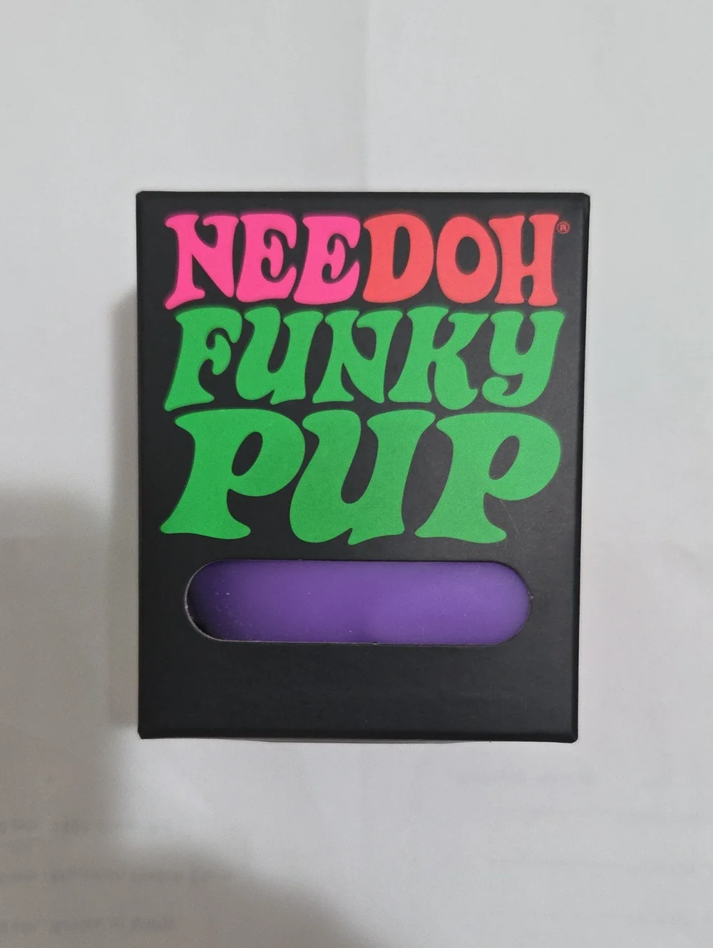 NEEDOH Funky Pup Purple Squish Toy